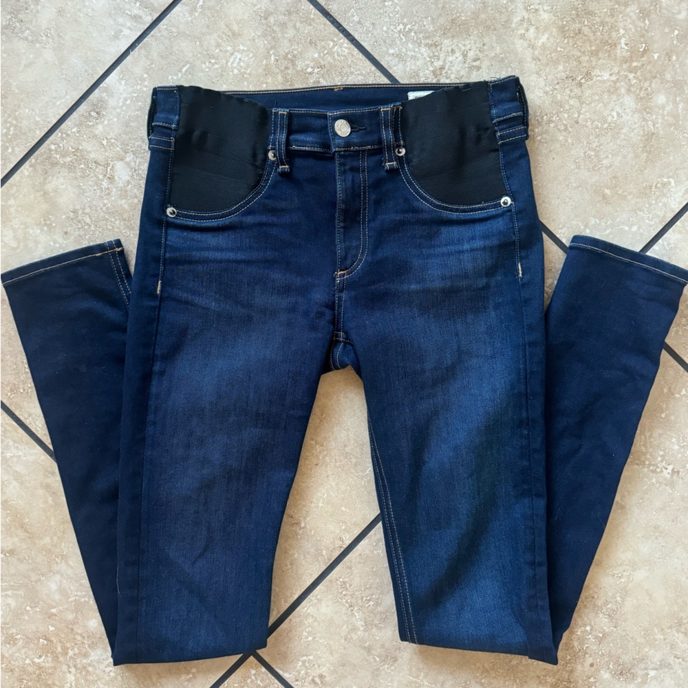 Rag & Bone Tech Maternity Skinny Jeans Size 27 Bedford Wash